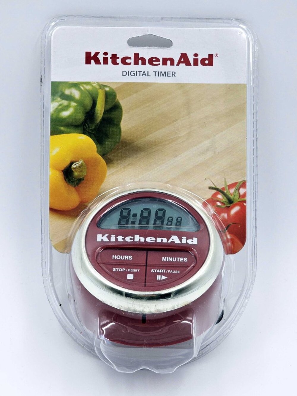 NEW KitchenAid Easy-to-read Digital Timer KC150OHERA – Large LCD – Vintage Red